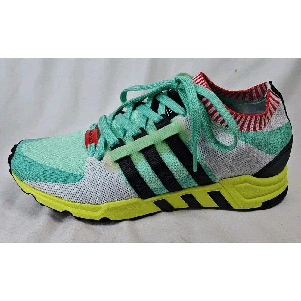 adidas EQT Support RF Primeknit Frozen Green Running Shoes Sneakers Mens Size 10